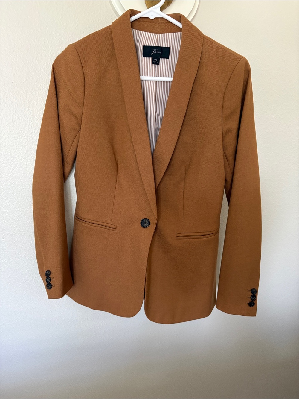 J. Crew Women's Camel Brown Single-Button Blazer